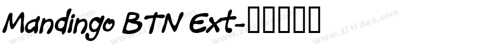 Mandingo BTN Ext字体转换